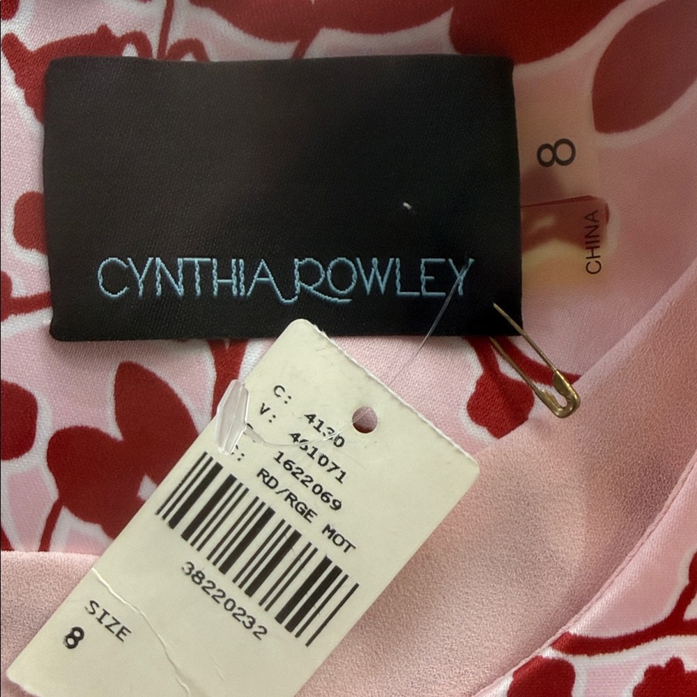 Anthropologie Cynthia Rowley Chestnut Hill Red Motif Mini Swing Dress NWT - Picture 9 of 16